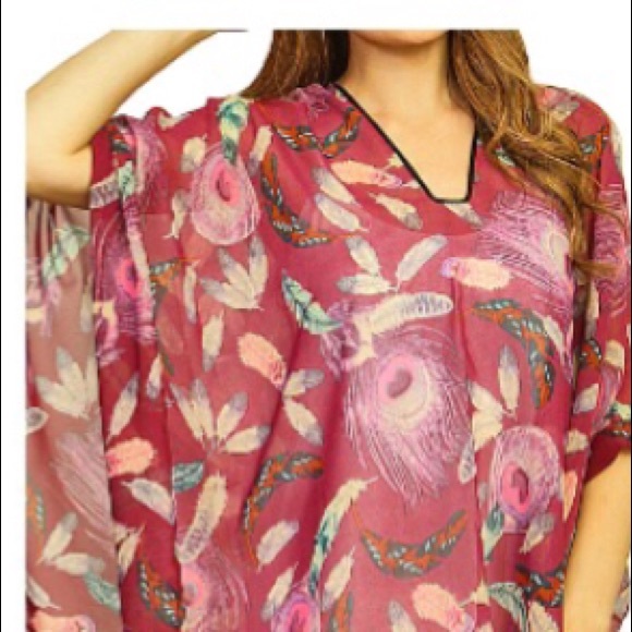 Accessories - Sheer Floral Poncho Accessories - Sheer Floral Poncho